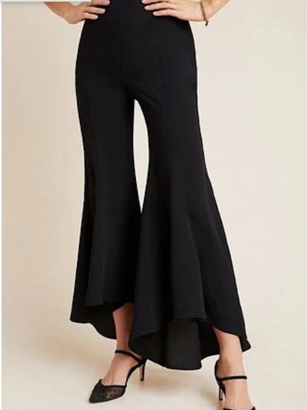Palazzo Pants | By Anthropologie Dress Pants Black Culottes Statement,
